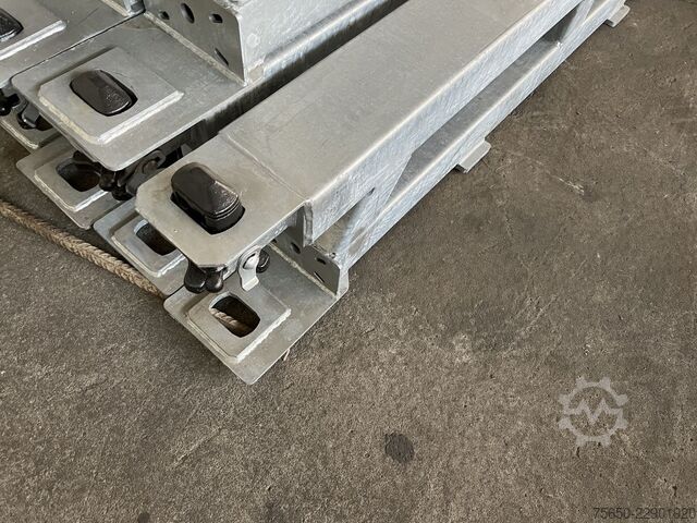Low loader semitrailer Müller-Mitteltal Ausgleichsbock für Satteltieflader incl. Conatinerverschlüssen