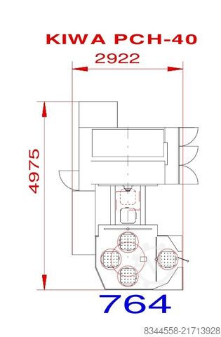Horizontal machining center KIWA technologie KNH400