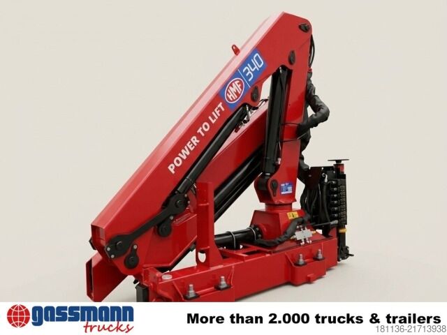 Truck mounted crane  HMF 340-K3 RC, Funk