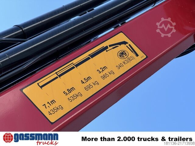 Truck mounted crane  HMF 340-K3 RC, Funk
