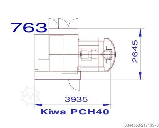 Horizontal machining center Kiwa PCH400