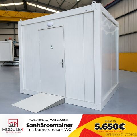 Barrier-free sanitary container / WC new Module T Germany GmbH Sanitärcontainer barrierefrei 2,40×2,00