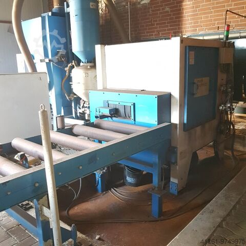 Durchlaufstrahlanlage - Profilkantenstra MUNK-SCHMITZ Stab.- + Profilkantenstrahlanlage