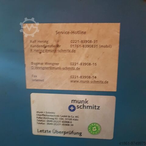 Durchlaufstrahlanlage - Profilkantenstra MUNK-SCHMITZ Stab.- + Profilkantenstrahlanlage