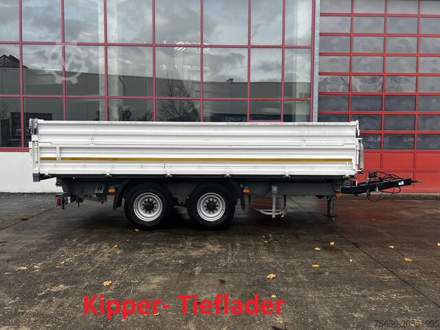 Kippanhänger Schmid Fahrzeugbau DK 135 AR  13,5 t Tandemkipper mit Aufsatzbordwänden