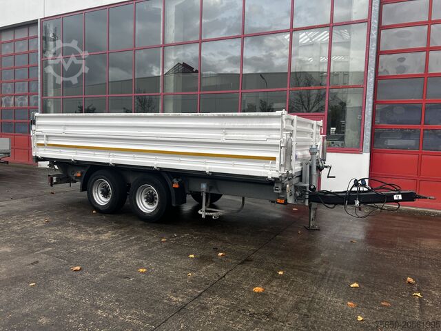 Kippanhänger Schmid Fahrzeugbau DK 135 AR  13,5 t Tandemkipper mit Aufsatzbordwänden