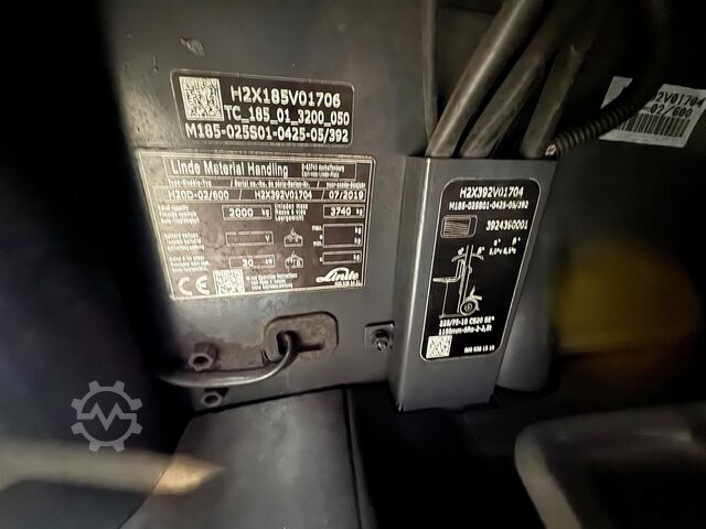 2019 UVV 03/2027 7,035 hours Linde H20/600D