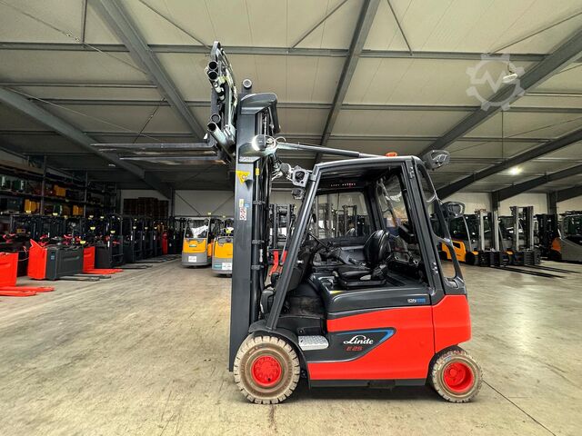 2019 serviced + safety inspection (UVV) valid until 09/2027, 12,341 operating hours Linde E25