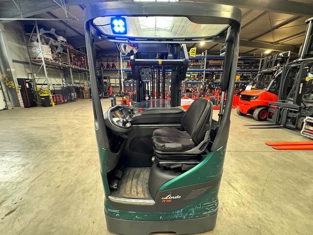 2018 serviced + safety inspection (UVV) valid until 02/2027, 4,123 operating hours Linde R16
