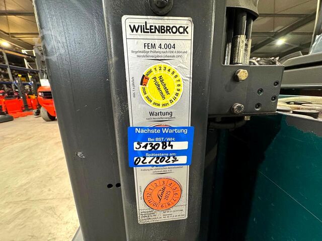 2018 serviced + safety inspection (UVV) valid until 02/2027, 4,123 operating hours Linde R16