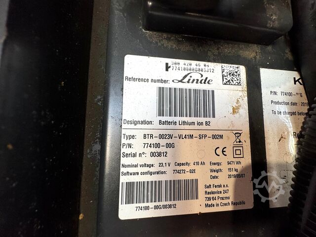 2019 serviced + safety inspection (UVV) valid until 04/2027, 1853 operating hours Linde D12HPAP