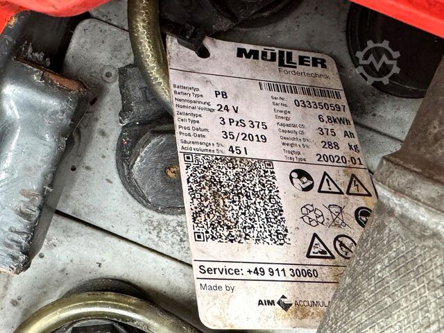 2019, serviced; next safety inspection (UVV) due 06/2027; 4,538 operating hours Linde L16i