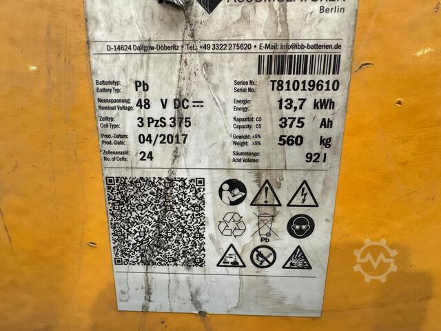 2018 service + safety inspection (UVV) valid until 09/2027 Jungheinrich EZS580
