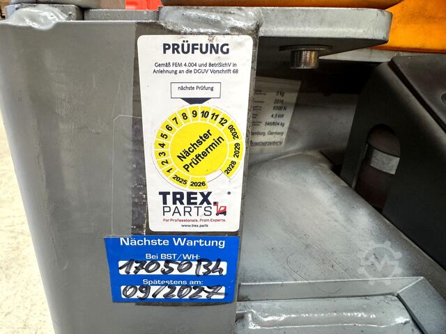 2018 service + safety inspection (UVV) valid until 09/2027 Jungheinrich EZS580