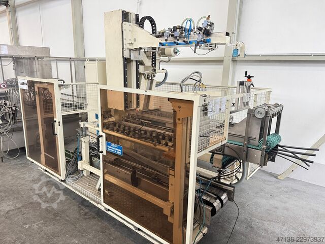 Filling line for glass bottles with ROPP cap komplette Linie ab Lager Fimer, Kettner, Krones, Arol 