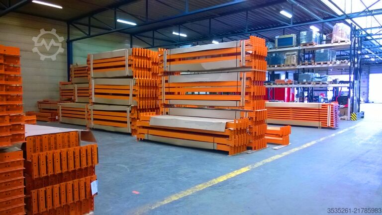 Pallet rack TOTAL-REGAL /32 Ra. 100 Trav. 150 Gitter ca.71 lfm Palettenregal 4 m hoch, 2 Eb.
