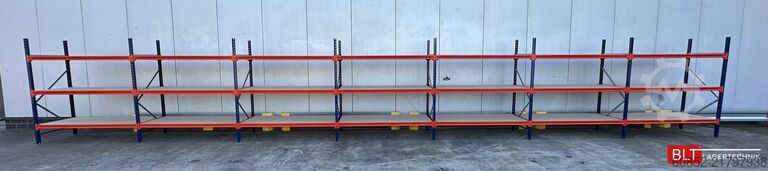 Wide span storage rack ca. 28,55 lfm. Weitspannregale H: 200 cm T: 80 cm , 400 kg Fachlast , 3 Ebenen