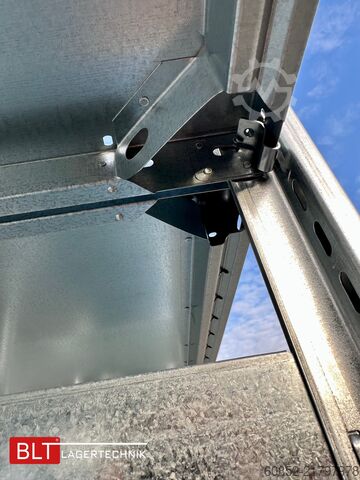 Modular shelf ca. 60,06 lfm. Fachbodenregale META H: 200 cm , T: 40 cm , 150 kg pro Ebene