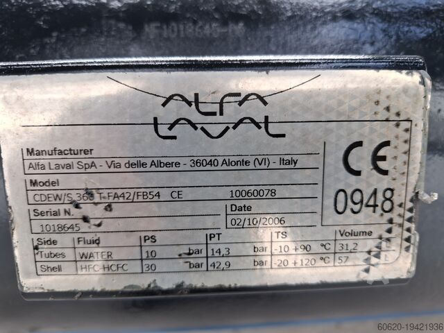 Chiller unit with 2 Bitzer compressors Reisner/Bitzer KWR W250KS