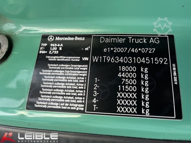 Standard SZM MERCEDES-BENZ Actros 1851*Stream Space*Hydraulik*Standklima*