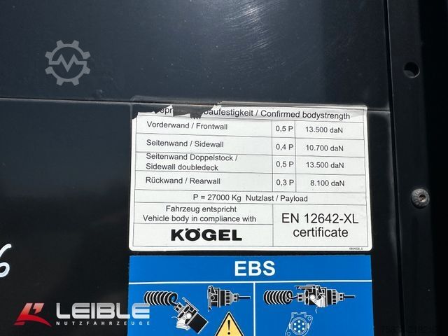 Auflieger mit Pritsche & Plane KÖGEL SN 24*Tautliner*Zertifikat XL*SAF-Achsen*