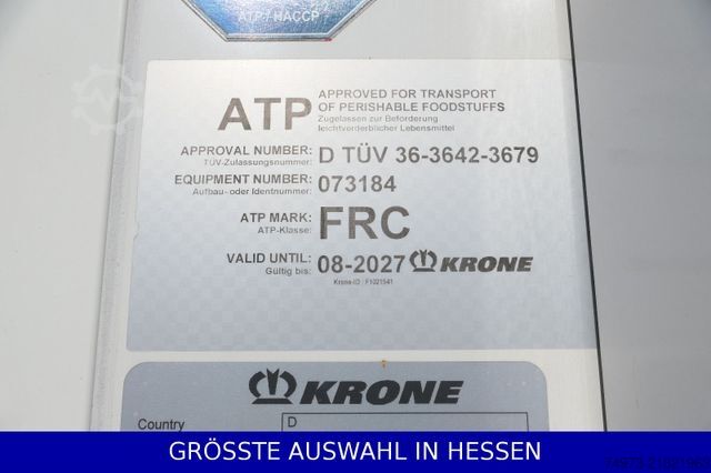Reefer semitrailer KRONE CARRIER HE19 Doppelstock Blumenbreite ¤549.-mtl.