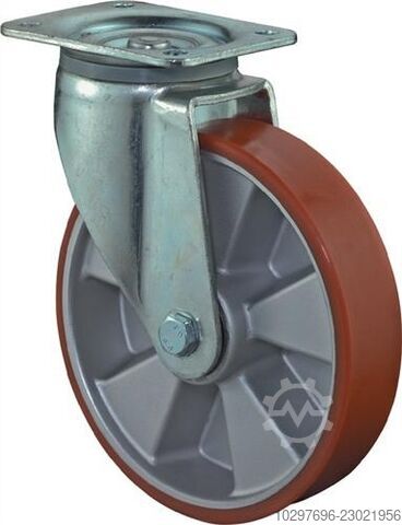 Heavy-duty swivel castor, diameter 200 mm - 1 piece  