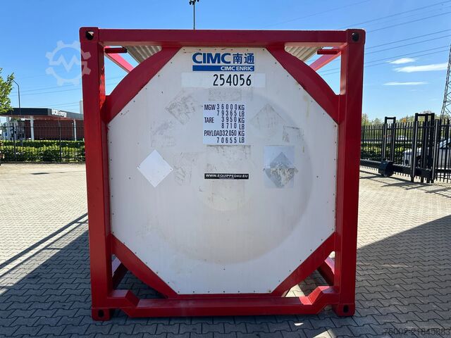 Tank container CIMC 20FT ISO / 25.080L / 1-COMP.  / BAFFLES / UN PO...
