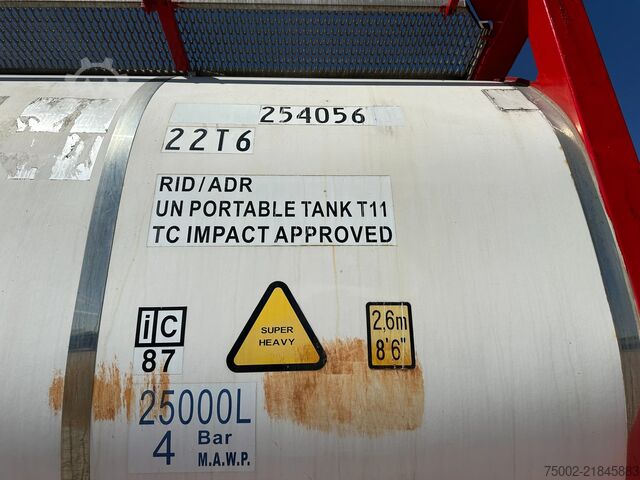 Tank container CIMC 20FT ISO / 25.080L / 1-COMP.  / BAFFLES / UN PO...