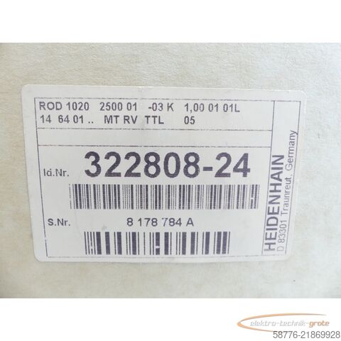 Component Heidenhain ROD 1020 2500 01-03 Drehgeber .322 808-24 SN:8178784A-ungebr.!-