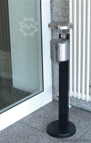 Free-standing ashtray D150xH145mm silver - 1 piece  