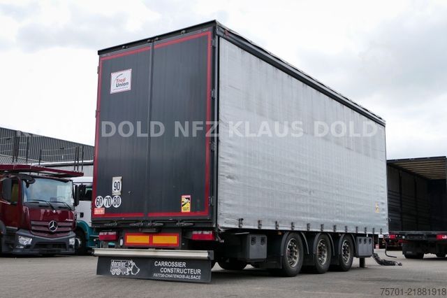 Open trailer with tarp LECITRAILER R3EC Pritsche Plane SAF Achsen