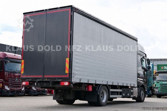 Flatbed truck with tarp DAF XF 480 Pritsche Plane Retarder Standklima Euro 6