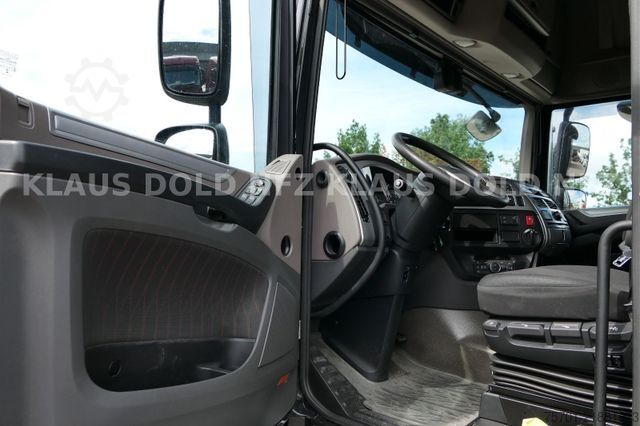 Flatbed truck with tarp DAF XF 480 Pritsche Plane Retarder Standklima Euro 6