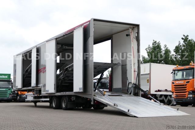 Car carrying semitrailer  Wiese SA 26 AT S Autotransporter mit Thermo King