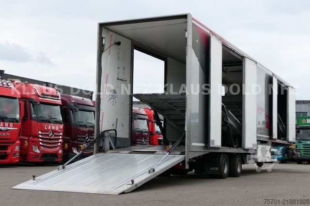 Car carrying semitrailer Wiese SA 26 AT S Autotransporter mit Thermo King
