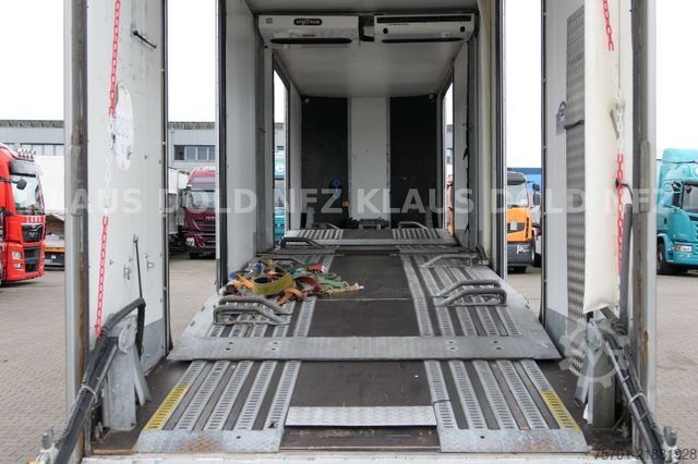 Car carrying semitrailer  Wiese SA 26 AT S Autotransporter mit Thermo King
