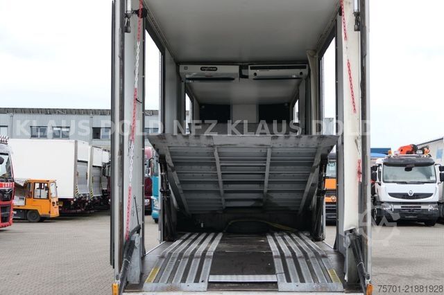 Car carrying semitrailer  Wiese SA 26 AT S Autotransporter mit Thermo King
