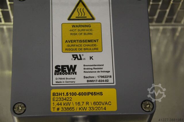Braking resistor SEW-EURODRIVE BW017-024-02