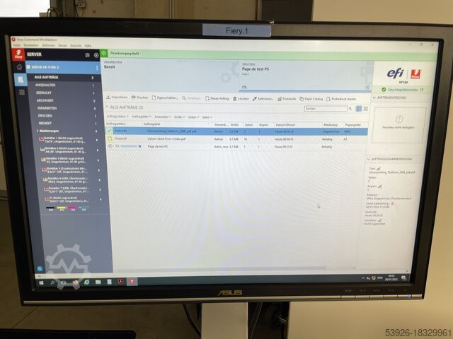 Colour production machine Xerox Versant 180 incl. 2-side trimmer Fiery, Squarefold