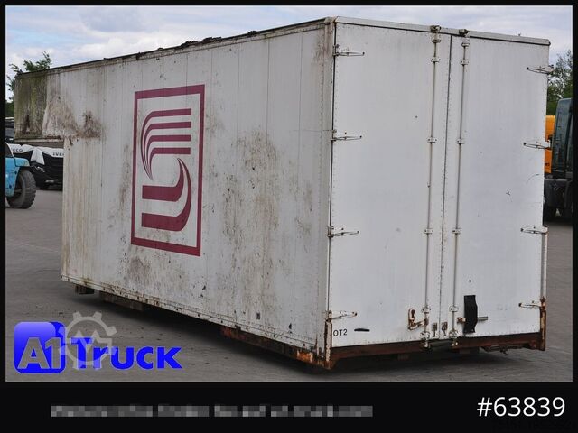 Swap body with box structure KRONE Container Lager, kann verladen werden 6,3 + 2 Meter