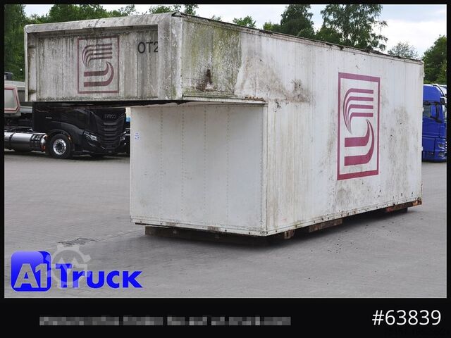 Swap body with box structure KRONE Container Lager, kann verladen werden 6,3 + 2 Meter