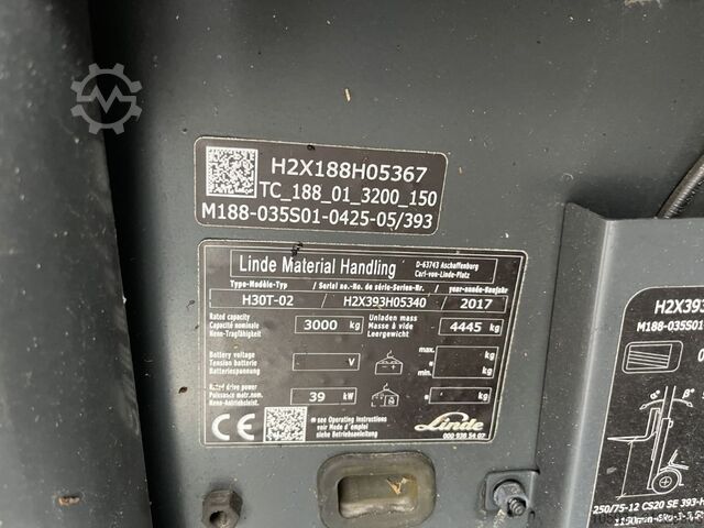 Treibgasstapler Linde H30T-02