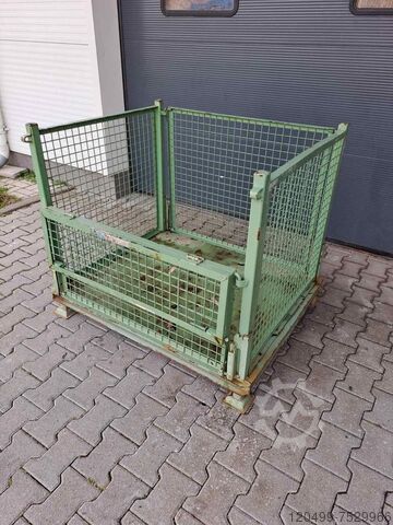 Gitterbox stapelbar und einklappbar Gitterbox 1200 x 1000 mm - faltbar