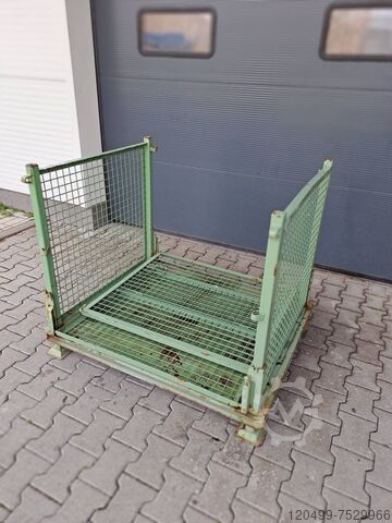 Gitterbox stapelbar und einklappbar Gitterbox 1200 x 1000 mm - faltbar