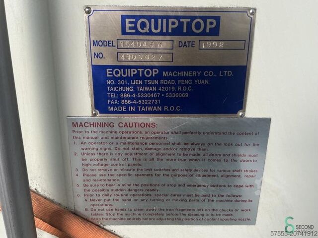 Flachschleifmaschinen Equiptop ESG-1640ASD 1992 Equiptop ESG-1640ASD
