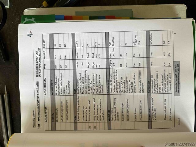 Rundschleifmaschine Weiss Micromatic ECO 200 U