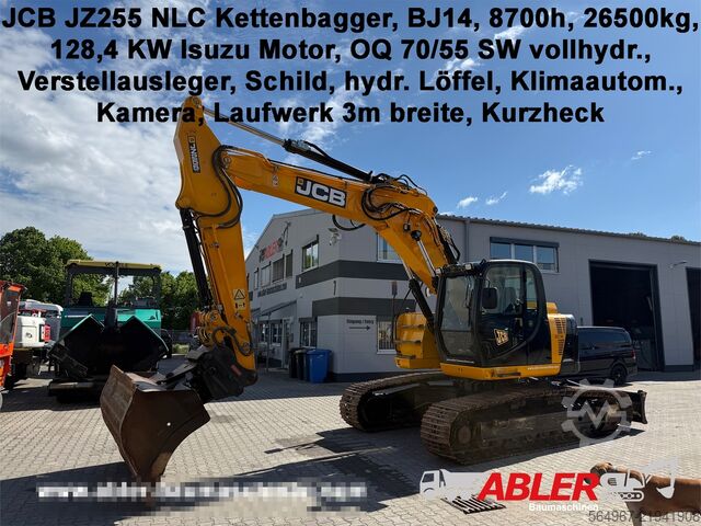 Chain excavator JCB JZ 255 NLC Kurzheck OQ 70/55 Schild