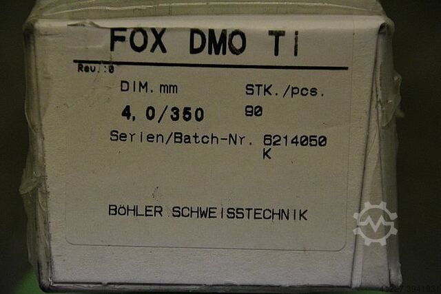 Stick electrodes welding electrodes 4.0 x 350 Boehler FOX DMO Ti
