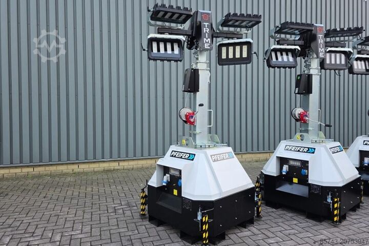 Light tower Trime X-Mast 4 × 320W LED Valid Inspection, *Guarantee!